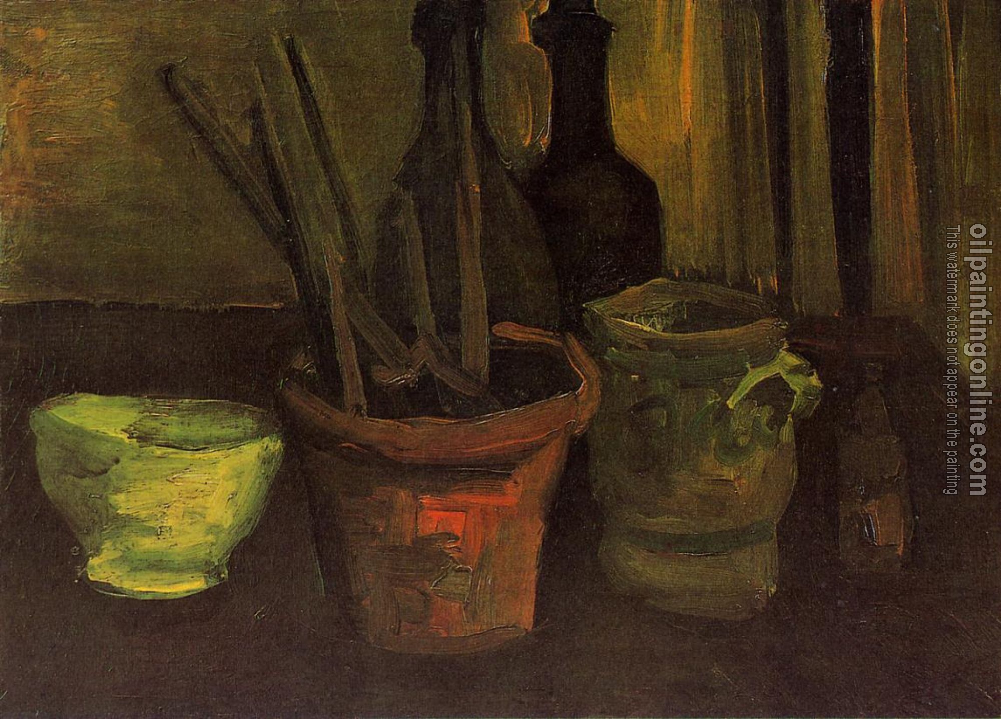 Gogh, Vincent van - Still Life with Paintbrushes in a Pot